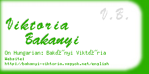 viktoria bakanyi business card